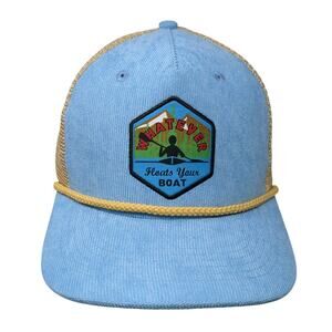 Whatever Heats Your Boat Trucker Hat Multicolor OS Rope Arcadian Outfitters